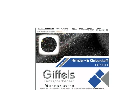 Hemdenstoff mit Glitzer - HH70503