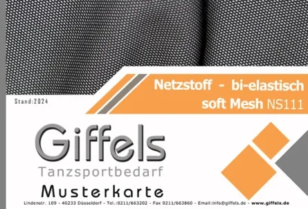 Musterkarte - soft Mesh- Netzstoff NS111