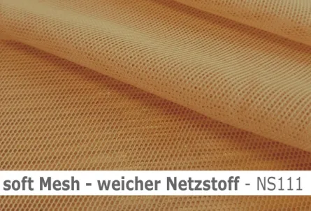 soft Mesh - weicher Netzstoff - american tan