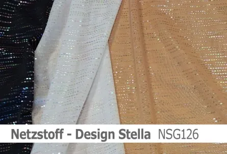 Stretch net - weicher Netzstoff irisierend - Design Stella